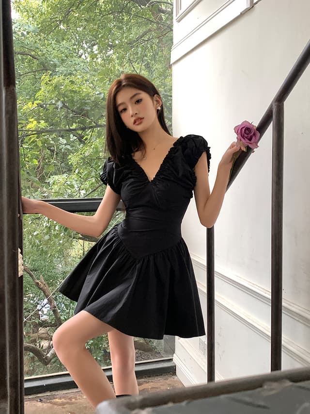 Spring and summer design French dress
