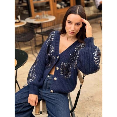 2025 Autumn/Winter New European and American Style Knitted Cardigan