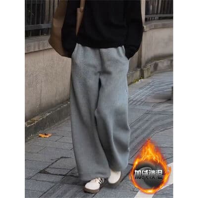  Casual Pants with Fleece Lining and Thickening