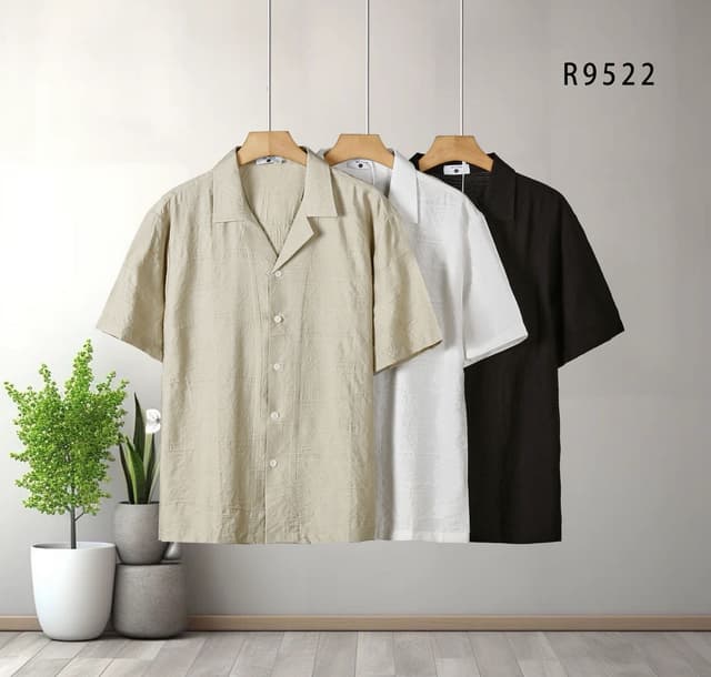 Men's Button-Down Knit Shirt 