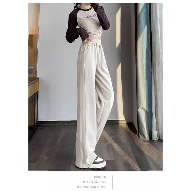  New sweatpants straight spring Narrow banana pants