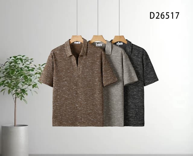 The Perfect Textured Polo T-Shirts