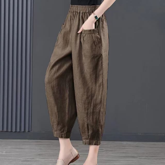 New loose large size solid color fashion pants 