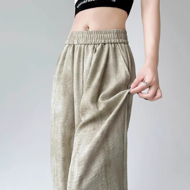New Chinese tie-dye design wide-leg pants 