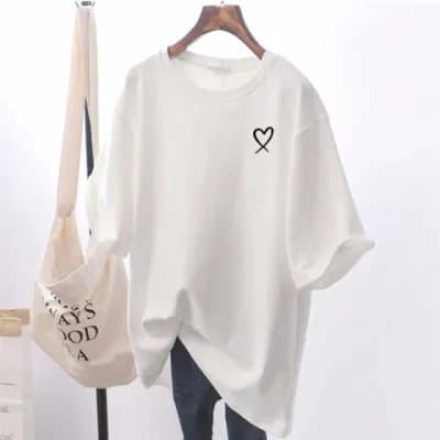 Women's loose-fitting Korean style short-sleeved t-shirt