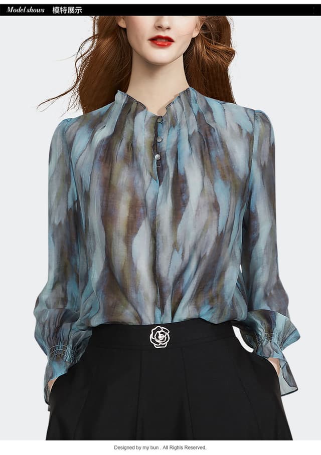 Versatile casual design shirt stand collar