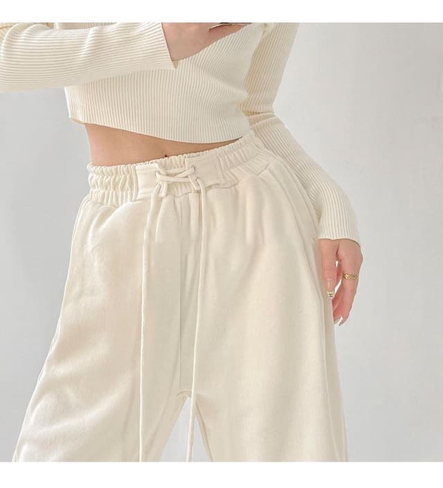American hottie cross strap wide leg sweatpants women  trousers
