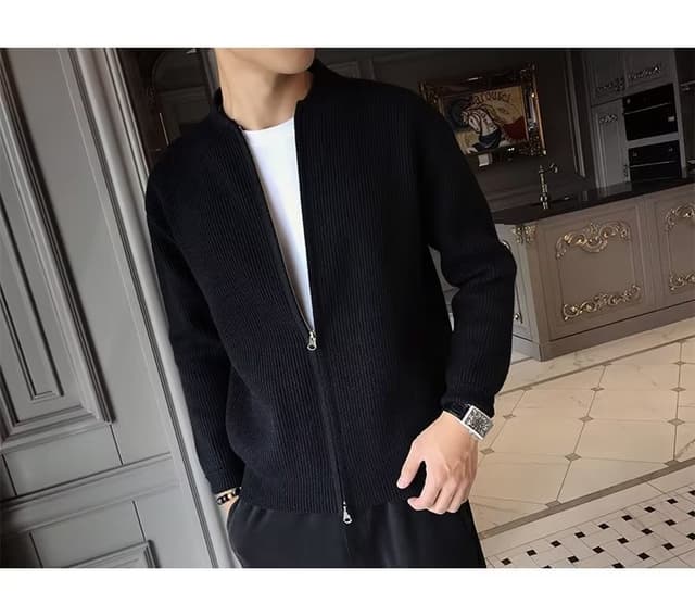 Autumn and winter new sweater knitted sweater coat men's cardigan jacket
