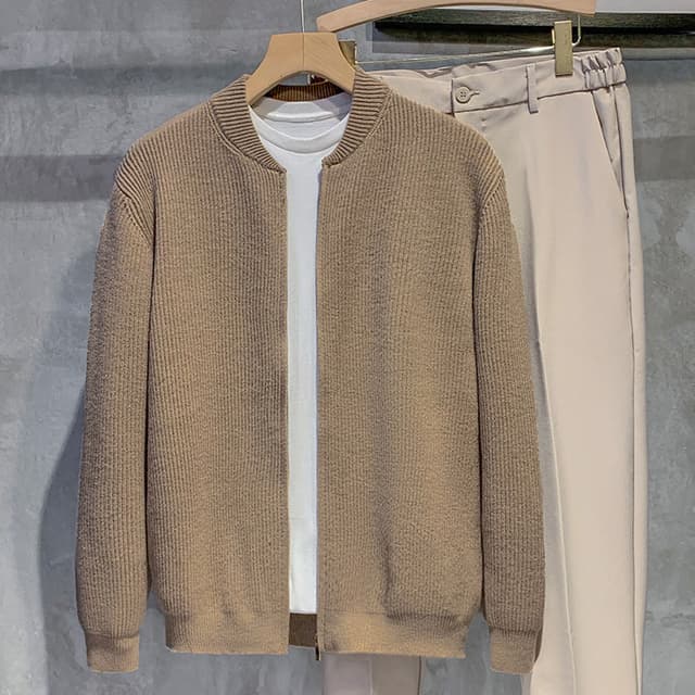 Autumn and winter new sweater knitted sweater coat men's cardigan jacket