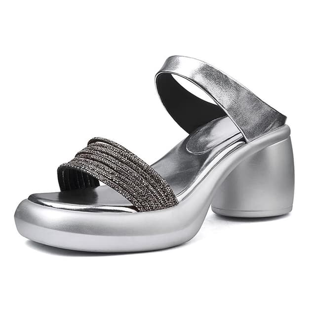 New style outdoor sandals thick-soled high heels